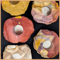Mooka Jasper Candle Holder