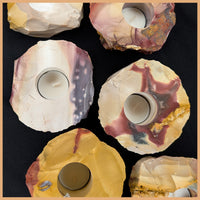 Mooka Jasper Candle Holder