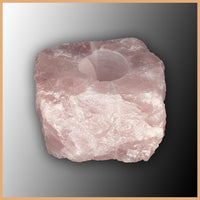 Rose Quartz Candle Holder
