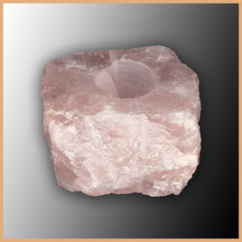 Rose Quartz Candle Holder