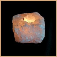 Rose Quartz Candle Holder