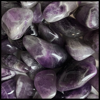 Chevron Amethyst, Africa, Tumbled Stone, 1 lb lot