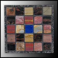 FAS101MD Stone Mosaic Art Plate