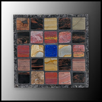 FAS101MD Stone Mosaic Art Plate