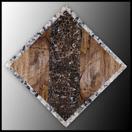 FAS104MD Stone Mosaic Art Plate