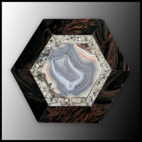 FAS109MD Stone Mosaic Art Plate