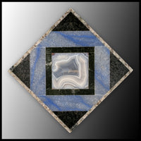 FAS112MD Stone Mosaic Art Plate