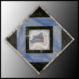 FAS112MD Stone Mosaic Art Plate