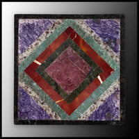 FAS114MD Stone Mosaic Art Plate