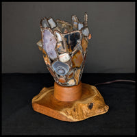 FAS125JP Agate & Mesquite Wood Lamp