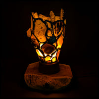 FAS125JP Agate & Mesquite Wood Lamp