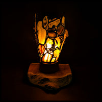 FAS125JP Agate & Mesquite Wood Lamp
