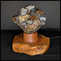 FAS126JP Agate & Mesquite Wood Lamp