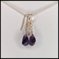 FAS292jd Amethyst Earrings