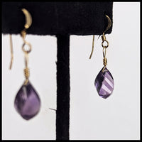 FAS292jd Amethyst Earrings