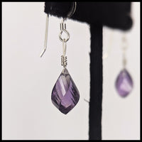 FAS292jd Amethyst Earrings