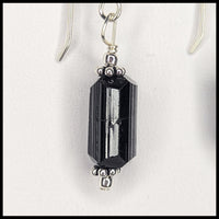 FAS300jd Black Tourmaline Earrings