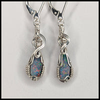 FAS304jd Australian Opal Earrings