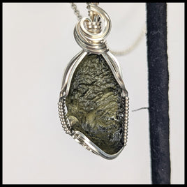 FAS306jd Moldavite Pendant