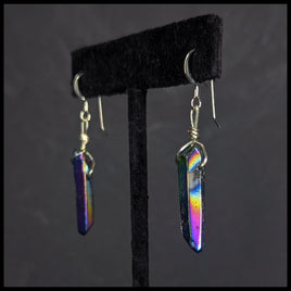 FAS316jd Titanium Quartz Earrings