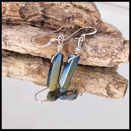 FAS317JD Titanium Quartz Earrings
