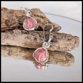 FAS329JD Rhodochrosite Earrings
