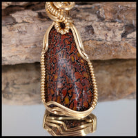 FAS331JD Dinosaur Bone Pendant