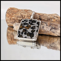 FAS335JD Pallasite Meteorite Pendant