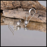 FAS336JD Swedish Meteorite Earrings