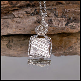 FAS337JD Swedish Meteorite Necklace