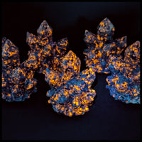 Fluorescent Sodalite Crystal Carving