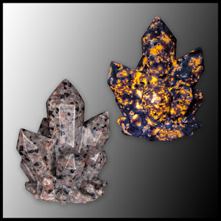 Fluorescent Sodalite Crystal Carving