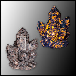 Fluorescent Sodalite Crystal Carving