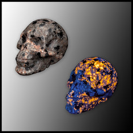 Fluorescent Sodalite Skull