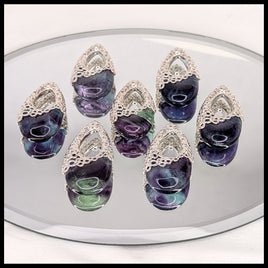 Fluorite Pendant - Teardrop Bubble