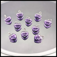 Fluorite Pendant - Small Heart