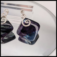 Fluorite Pendant - Diamond Swirl