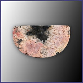FRP125c Feather Ridge Plume Agate and Jade Cabochon