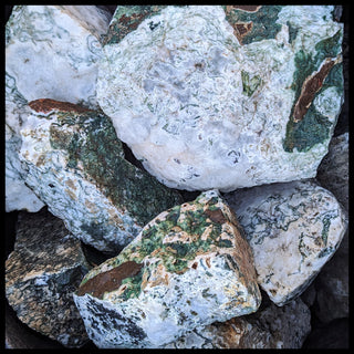 Green Tree Agate, Rough Rock, per lb