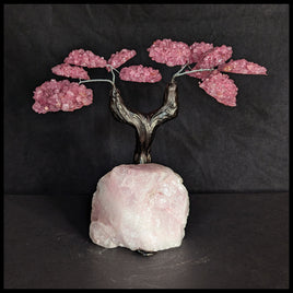 GST218sz5 Gemstone Tree - Rose Quartz