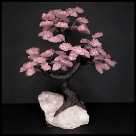 GST221sz7 Gemstone Tree - Rose Quartz