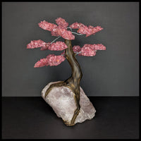 GST223sz5 Gemstone Tree - Rose Quartz