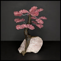 GST223sz5 Gemstone Tree - Rose Quartz