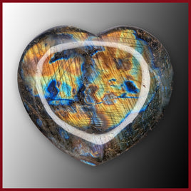 LAB403 Labradorite Heart