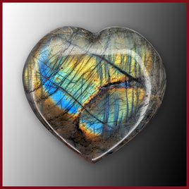 LAB407 Labradorite Heart