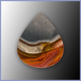 LAN574c Landscape Jasper Cabochon