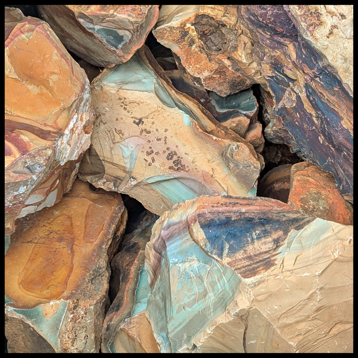 Normal Jasper Rocks Landscape Jasper, Rough Rock, per lb| The Gem Shop, Inc.