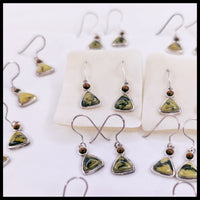 Lizardite Dangle Earrings
