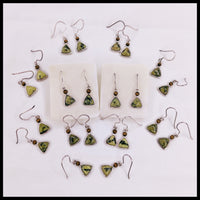 Lizardite Dangle Earrings