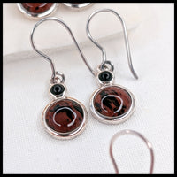 Mahogany Obsidian Dangle Earrings